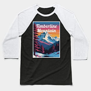 Timberline Mountain ski West Virginia USA Baseball T-Shirt